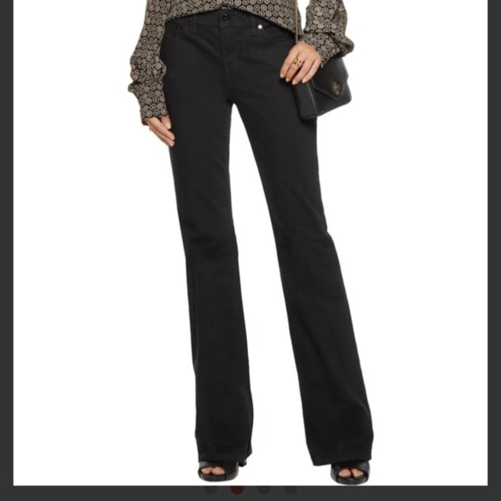 Tory Burch bootcut black Classic mid rise jeans Sz 30 x 32